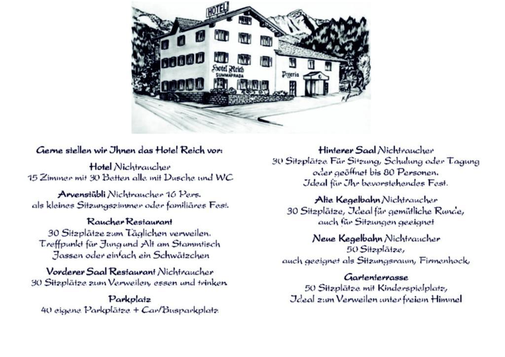 Hotel Reich Thusis Buitenkant foto
